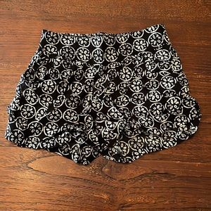 Gap kids black Batik print shorts